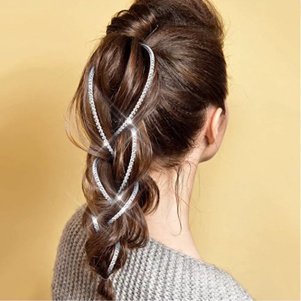 NEW Sparkling Bling Swarovski Crystal Rhinestone & Pearl Hair Accessorie… - Picture 6 of 14